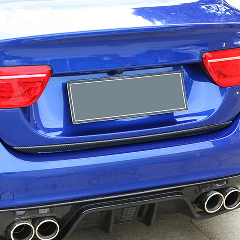 Автомобильный Стайлинг обшивка багажной двери отделка задней наклейки крышки