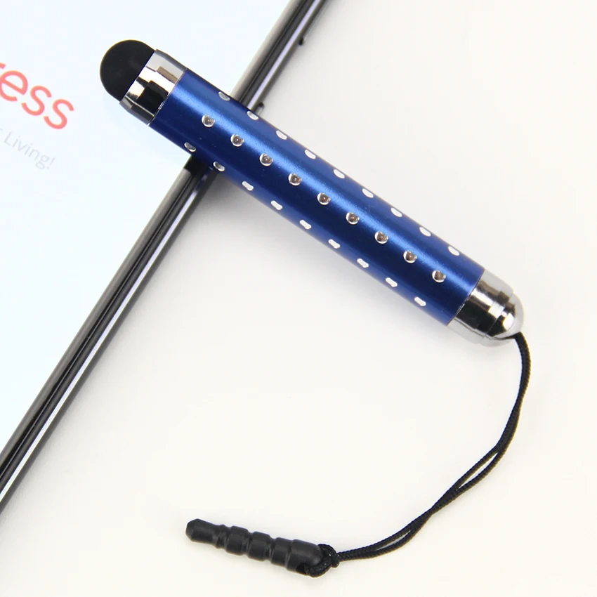 Rhinestone Style Telescopic Three Sections Mini Stylus Touch pen with Dust Plug For Mobile Phone Pen 200pcs/lot | Компьютеры и офис