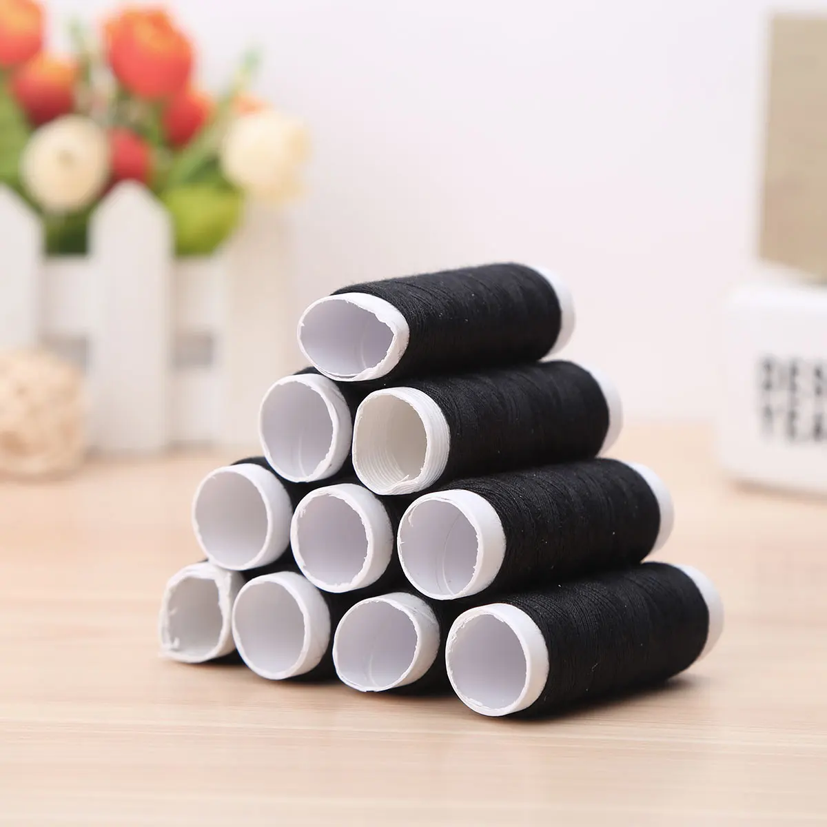 10 катышков 100% полиэстер пряжа швейная нить рулон машина ручная вышивка набор для