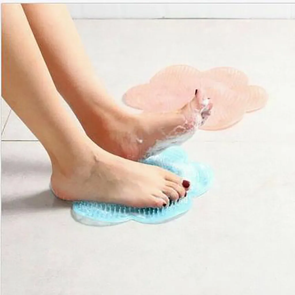 

Lazy Silicone Bath Massage Cushion Brush Wash Feet Pad Clean Dead Skin Artifact d91112