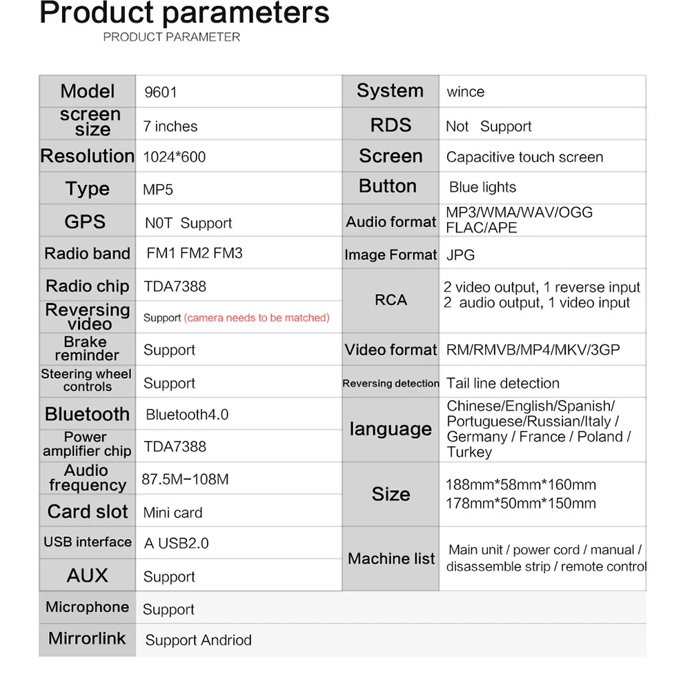 $59.99 Podofo Car Radio 1 Din Tape Recorder 7