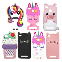 cute 3d cartoon silicon case for xiaomi redmi 5a cases glitter beard cat ears piglet unicorn cupcakes phone cover redmi5a 5 a