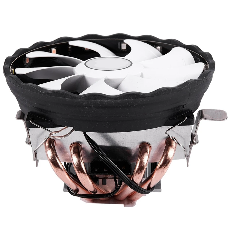 Кулер для процессора 3Pin ШИМ светодиодный 90 мм с 4 теплотрубками радиатор Intel LGA