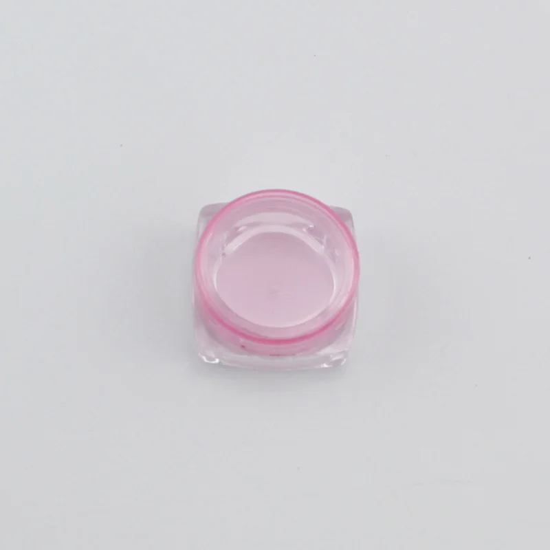 3g Square Pink 12 шт пустые для небольших банок многоразовые мини пластиковые бутылки Косметическая банка, контейнер маленькая круглая бутылка маленькая банка для крема твердые духи - Цвет: 3g Square Pink