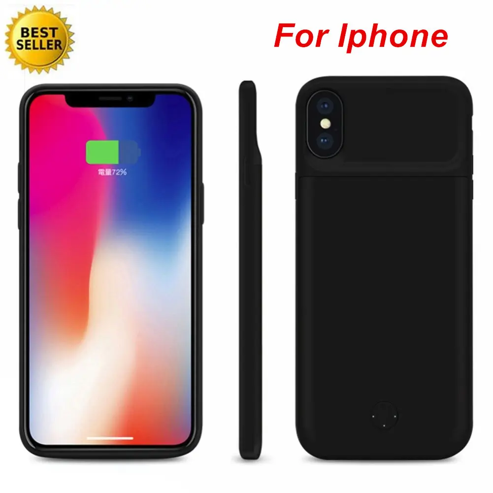 Для Iphone 6 6S 7 8 Plus X XS XR аккумулятор max зарядное устройство чехол умный силикагелевый