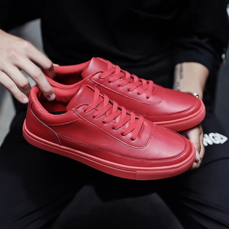 

Trend New Men Casual Shoes White Sneakers Fashion Men's Sports Shoes Leather Sneakers Men Non-slip Casual Sneaker