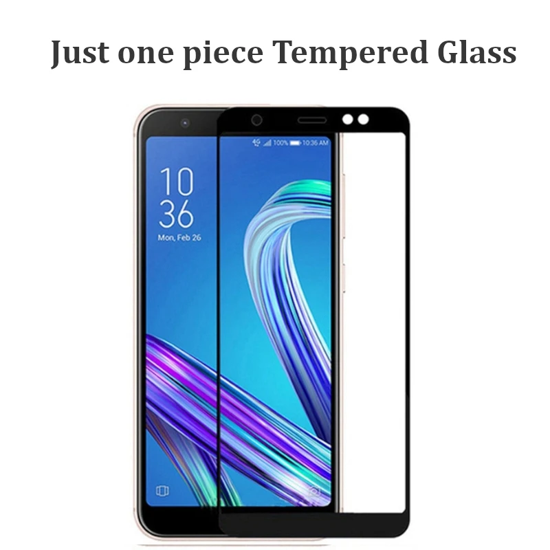 Silione чехол или закаленное стекло для ASUS Zenfone Max Pro M1 ZB602KL ZB555KL Max Pro M2 ZB631KL ZB602KL защита экрана 9H стекло - Цвет: One Tempered Glass