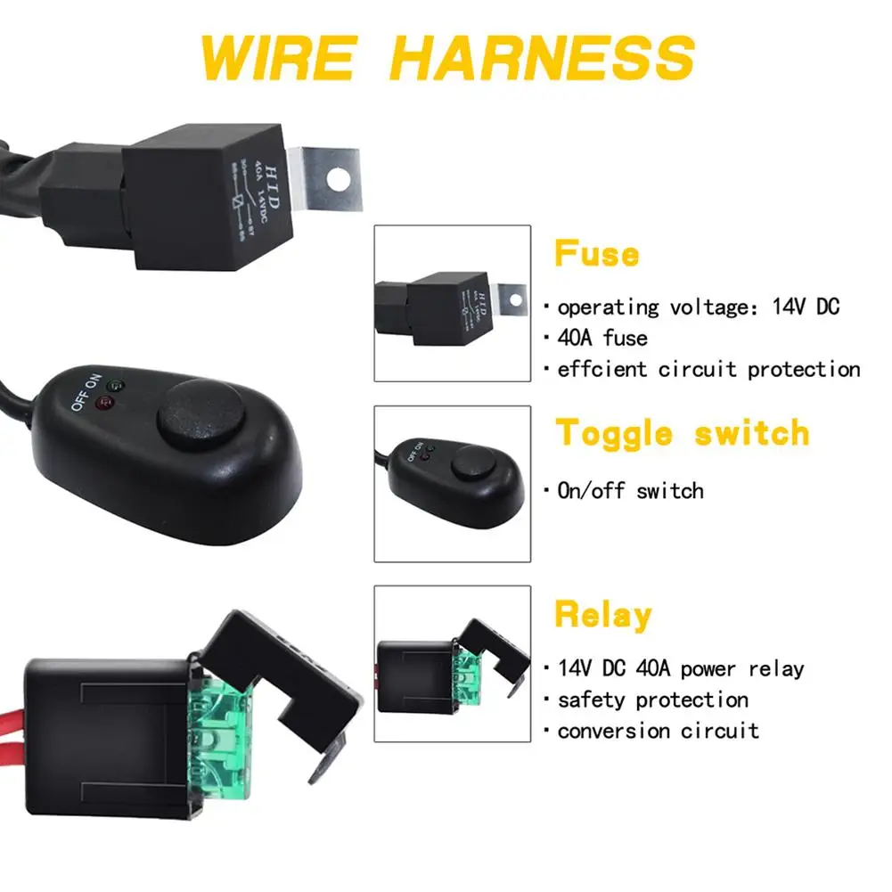 1 компл. Автомобильный светодиодный светильник бар высокомощный переключатель