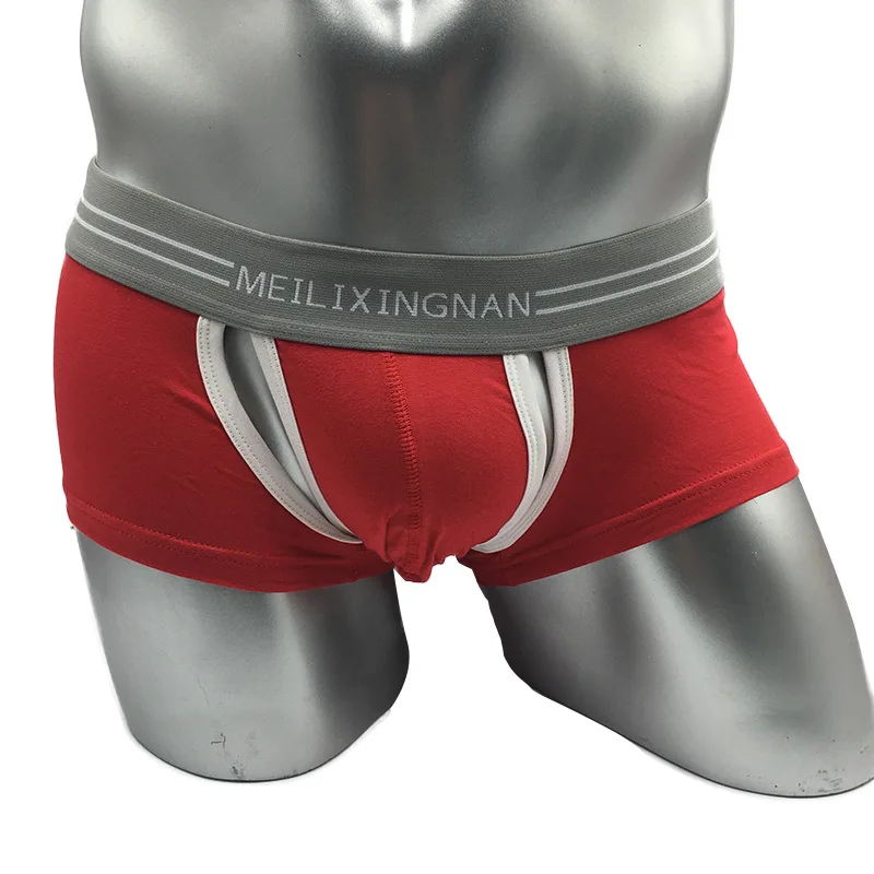 Мужское нижнее белье Lomonling с широкой оправой пикантные плоские угловые брюки