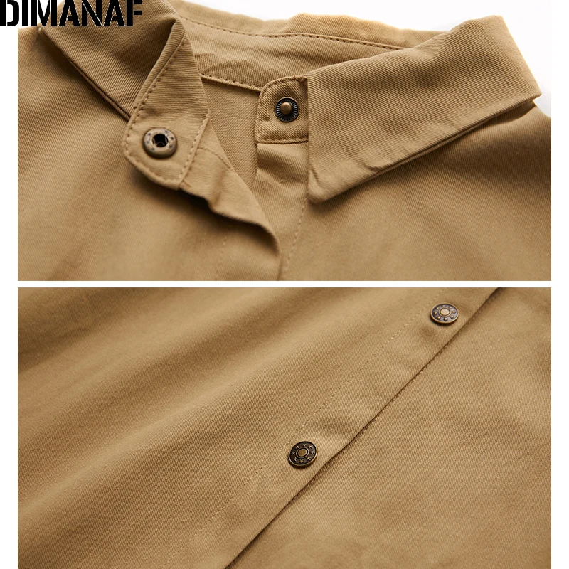 

DIMANAF Plus Size Women Blouse Shirt Big Size Autumn Casual Basic Lady Tops Loose Female Clothing Long Sleeve Button Cardigan