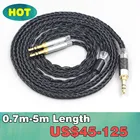 16-ядерный 7N OCC черный плетеный кабель для наушников Philips Fidelio X3 Onkyo A800, разъем 3,5 мм