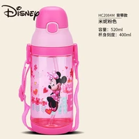 disney child drinking cup mickey cup with straw drop resistant kindergarten water bottle boy girl infant baby kettle
