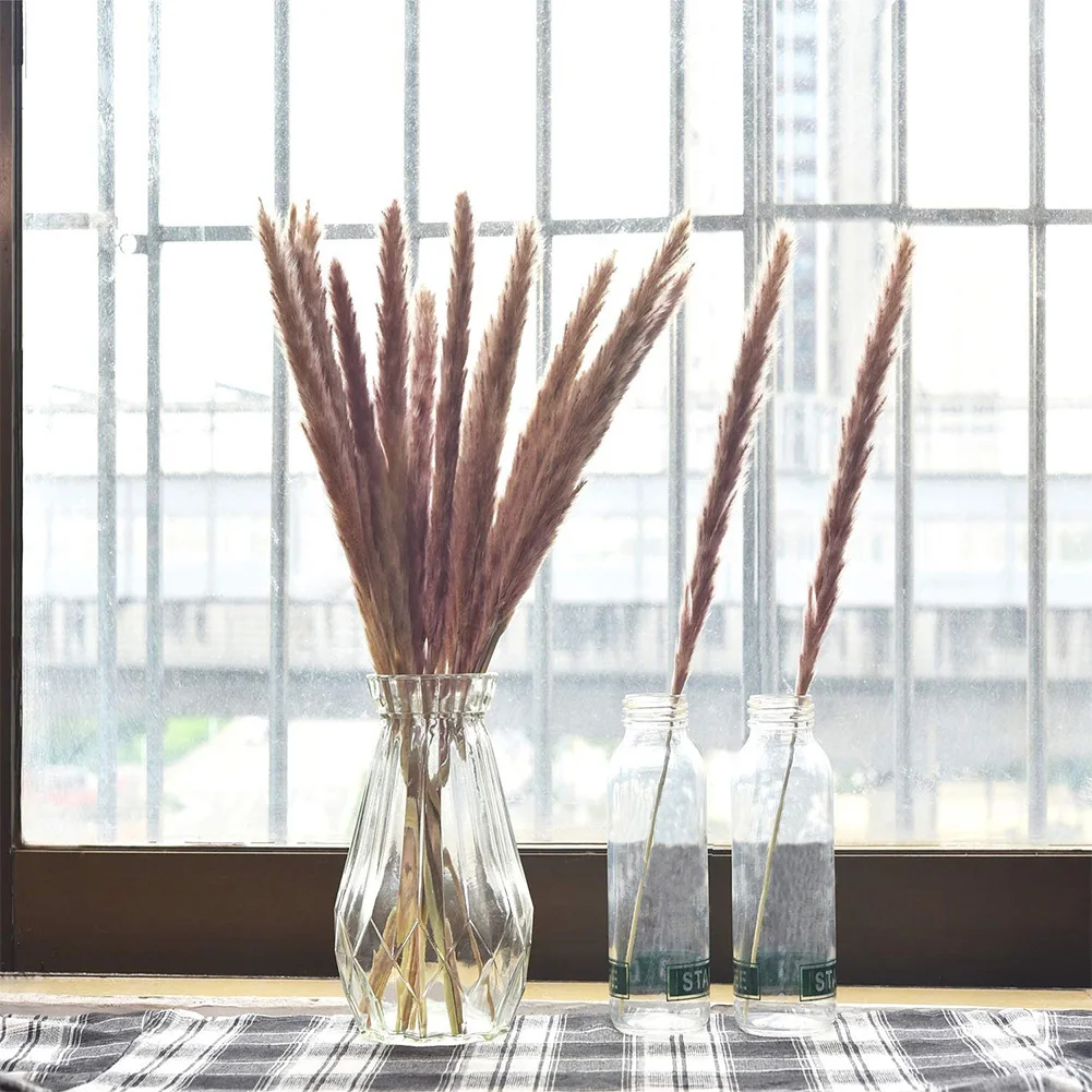 

Dried Reed Flowers Pampas Grass Artificial Natural Dried White Simulation Bouquet For Wedding Home Photography Decor 30PCS