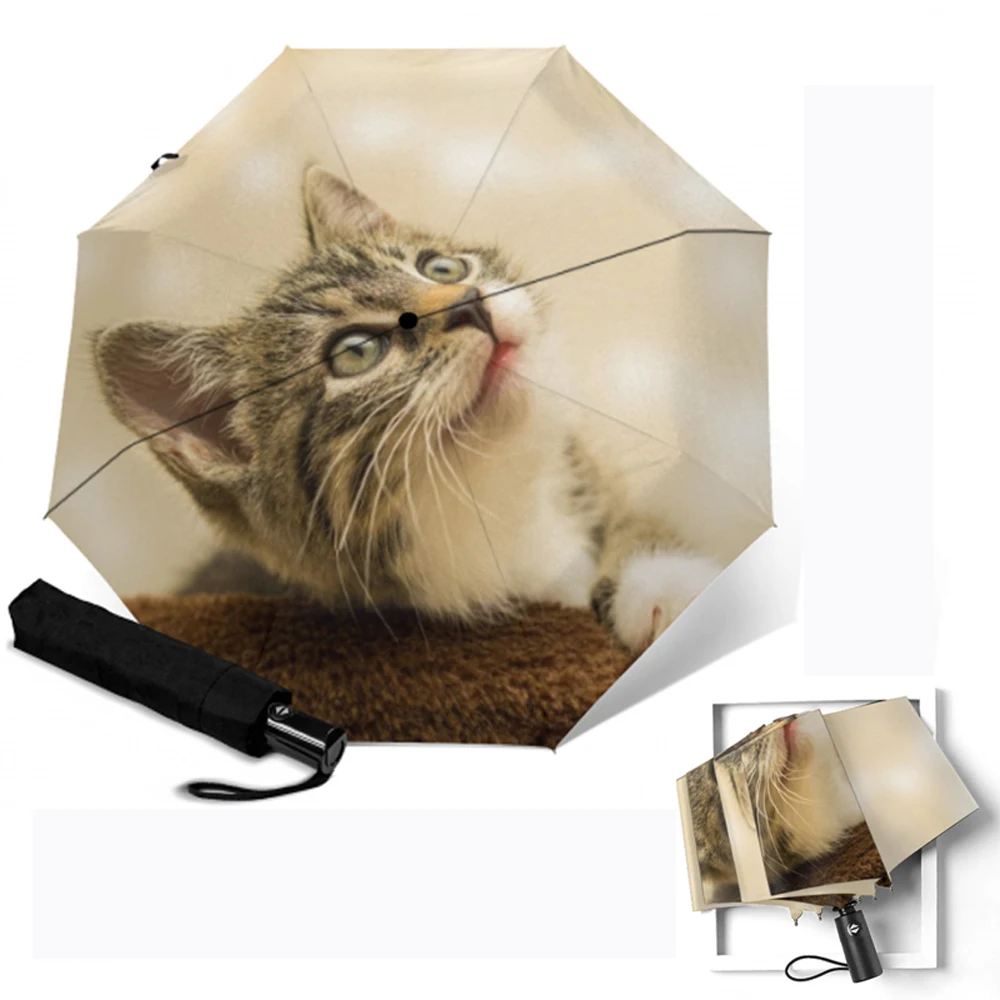 Ветрозащитные автоматические зонтики тройного сложения Srong ветрозащитные зонты