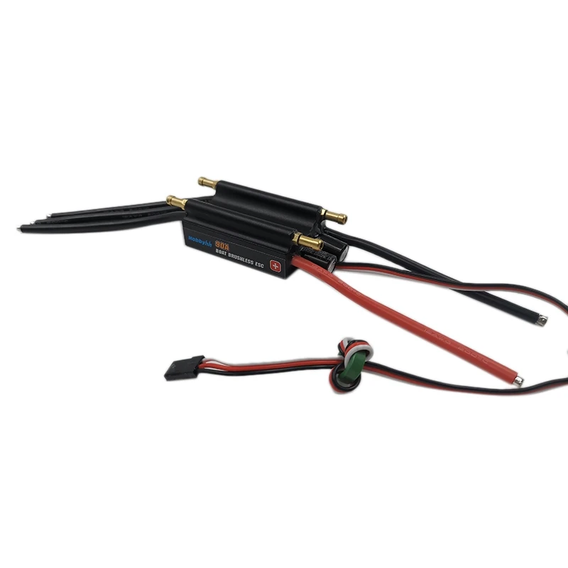 

Rc лодка бесщеточный двигатель ESC 90A бесщеточный ESC контроллер скорости Поддержка 2-6S Lipo BEC 5V/4A для RC лодки