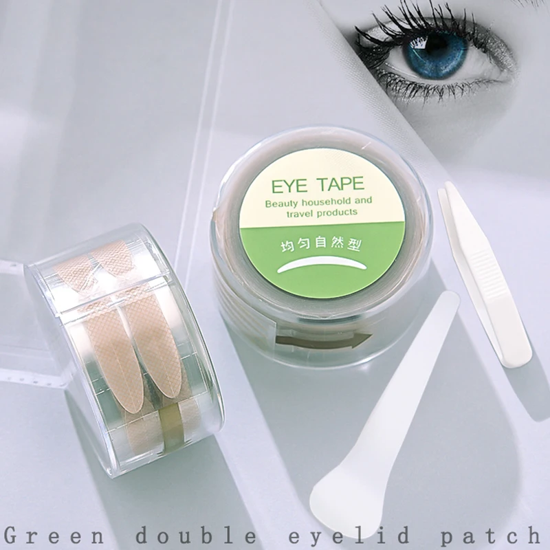 600 шт. больших глаз невидимых двойных веклевых наклеек для макияжа с прозрачной коричневой полоской в складку теневых инструментов