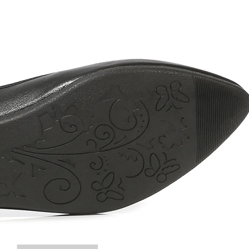 Mujer Mocasines/милые весенние туфли на плоской подошве с острым носком Дышащая обувь