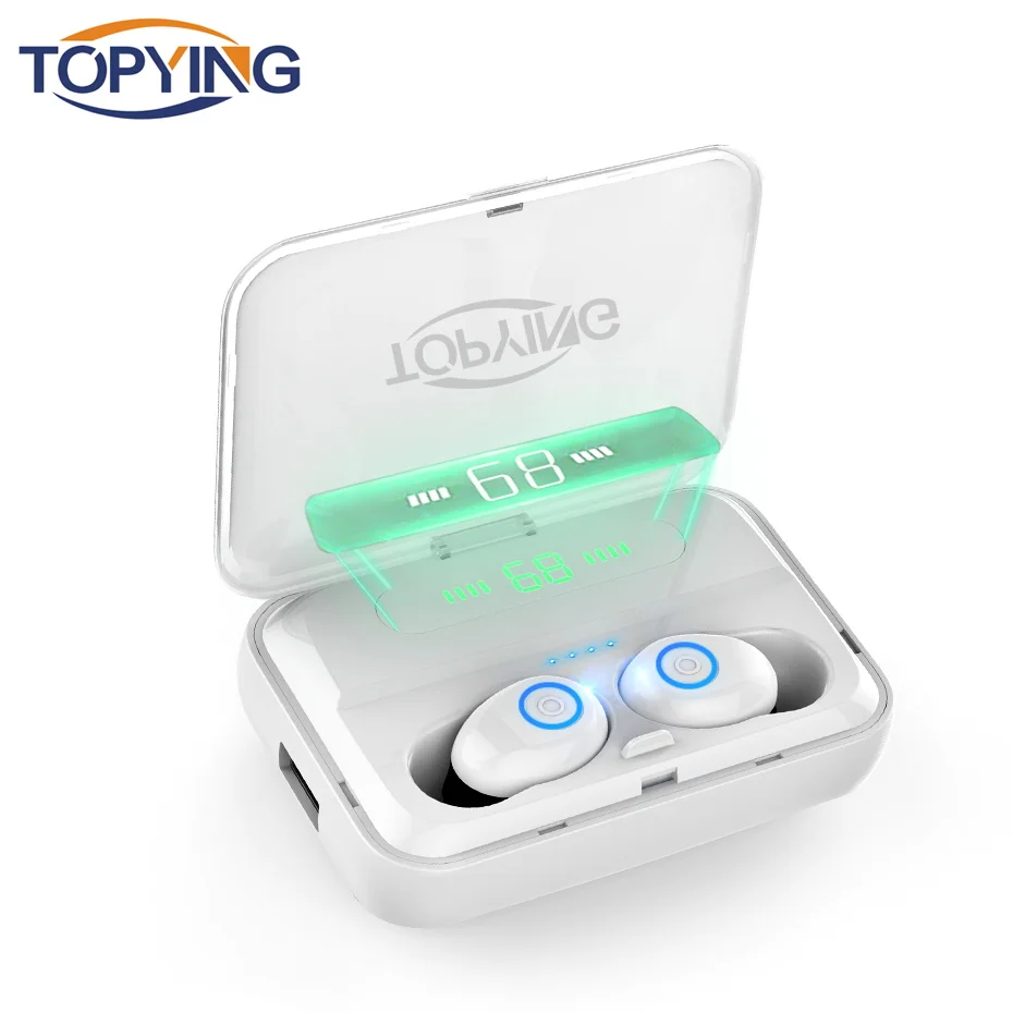 TOPYING беспроводные наушники Mini F9 Bluetooth 5 0 стерео с громкой связью