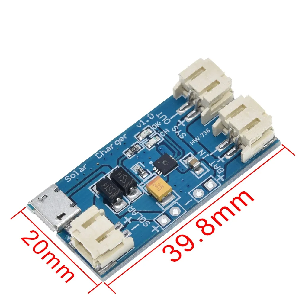 Плата зарядного устройства ShengYang для литий полимерных аккумуляторов 500мА чип