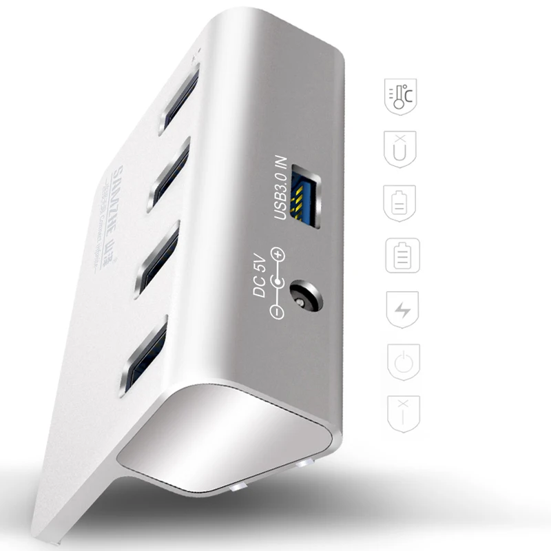 Высокоскоростной USB 3 0 концентратор SAMZHE 4-портовый Настольный удлинитель