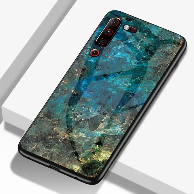 Закаленное стекло против царапин чехол для Lenovo Z6 Pro Lite мраморная задняя крышка Z5S