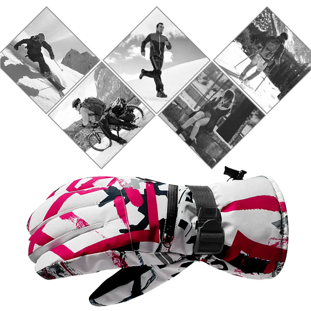 

Ski Gloves Winter Thermal Windproof Keep Warm Touch Screen Gloves Mens Women Waterproof Shockproof Skiing Skating Gloves
