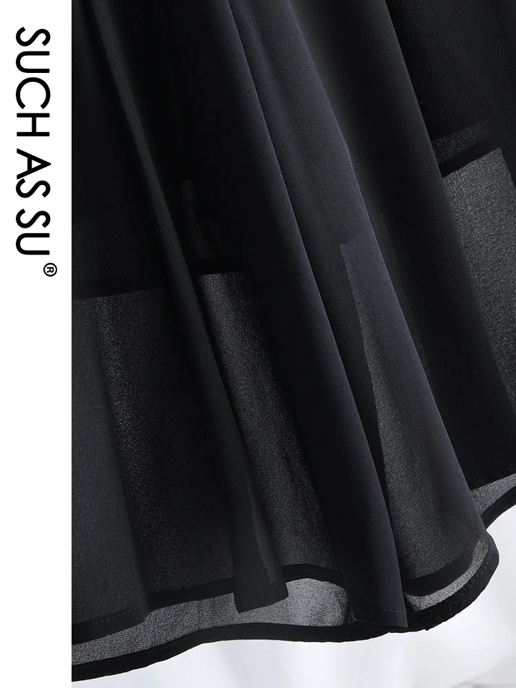 

Summer Chiffon Wide Leg Pants Women High Waist Pleated New Fashion Black Dot Loose Elastic Large Size Female Culottes Pants