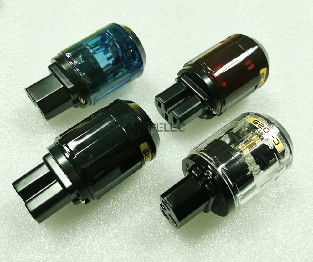 Штепсельная Вилка IEC с золотым покрытием/родиевым покрытием Hi Fi аудиоразъем C 029/C