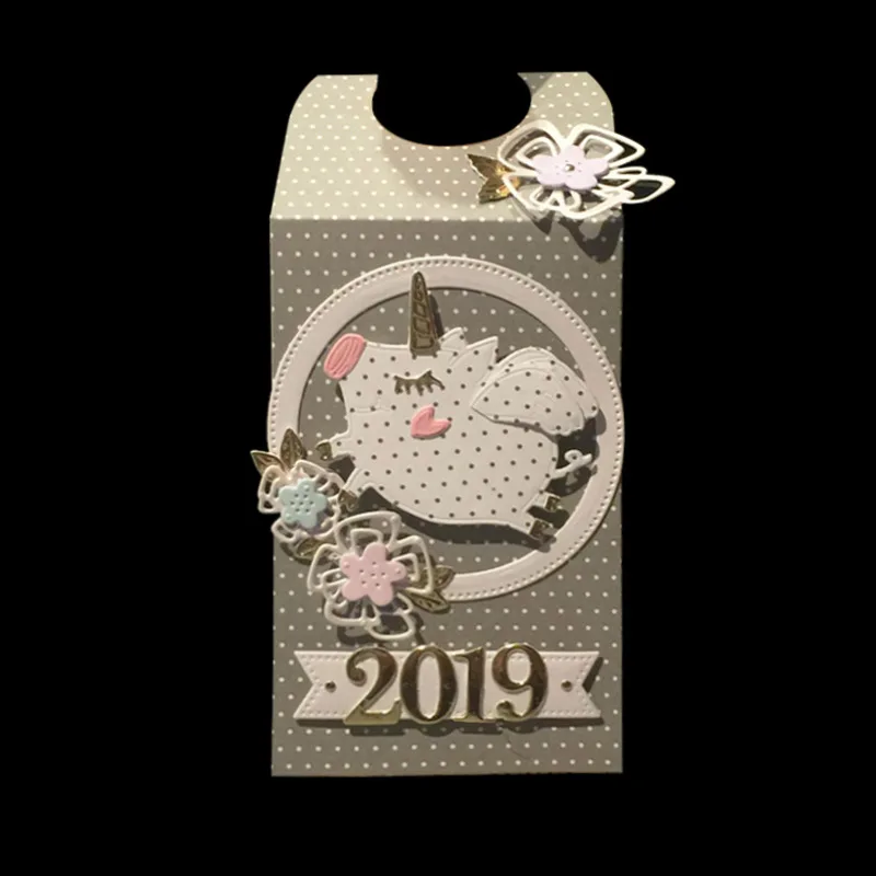 Прошитые штампы для резки металла с изображением свиньи из мультфильма 2019 новые