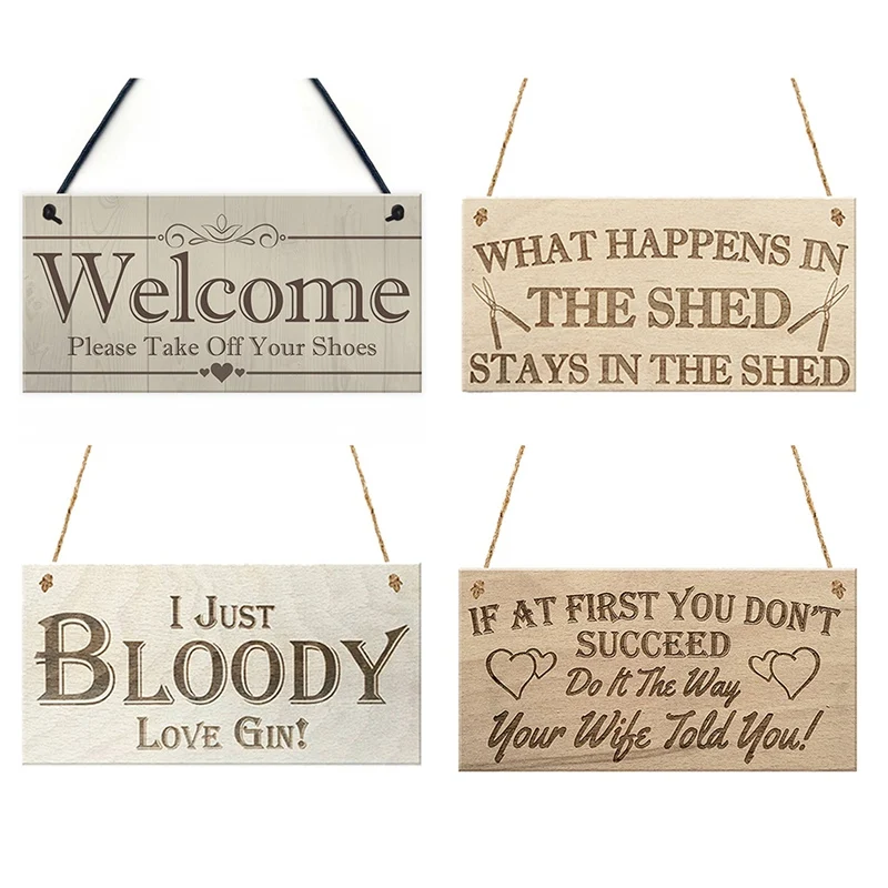 

2020 Welcome Please Take Off Your Shoes Hanging Plaque Sign House Porch Decor Gift