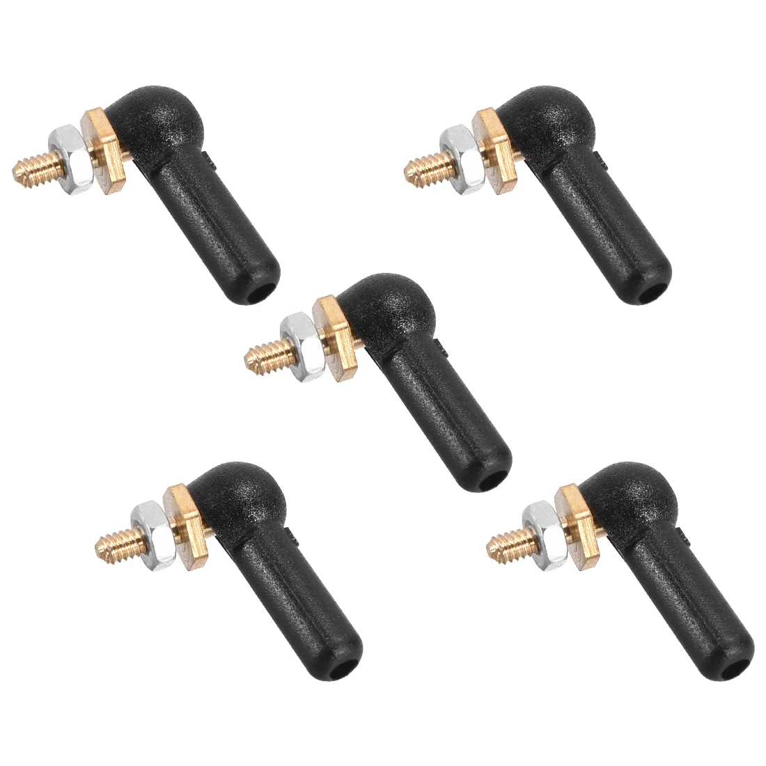

uxcell 5PCS 2mm/M2 Linkage End Tie Rod End Metal Ball Head Black for RC Boat Car Robot
