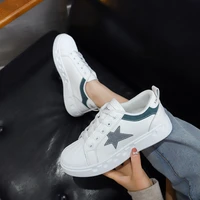 white shoes sneaker fashion 2021 spring women chunky sneakers casual lace up tenis feminino zapatos de mujer white shoes ladies