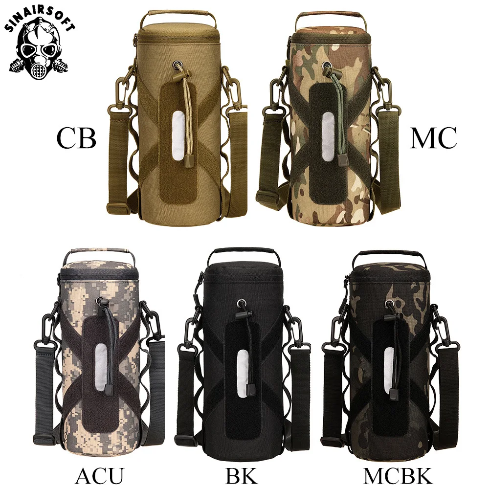 SINAIRSOFT Новинка 1000 мл тактическая Сумка Molle для бутылки воды нейлоновый военный рюкзак чехол для фляги кобура открытый дорожный чайник сумка