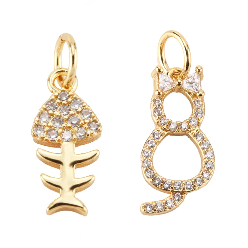 Подвески для сережек и ожерелий в виде рыбы кота принадлежности изготовления