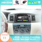 Автомагнитола PX5 2 Din, Android 11, для Toyota Corolla E120, BYD F3, 4 + 64 ГБ, Gps