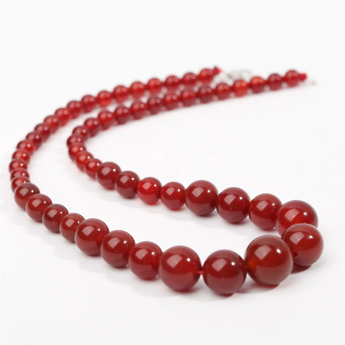 Комплект из колье и серёг серебра 925 пробы 6/8/10 мм