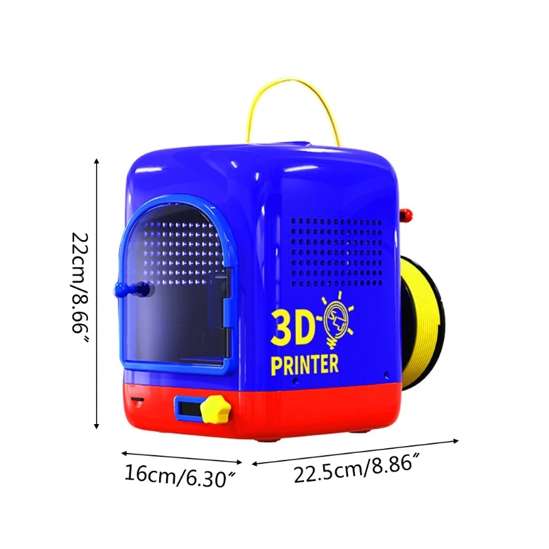 

1 Set Portable Mini 3D Printer PLA Filament for Beginner Child Kid Entry-Level with Plastic Enclosed Desktop FDM