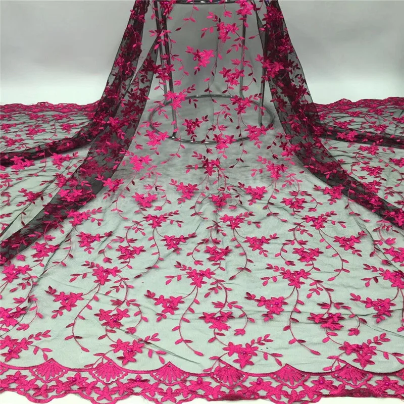 Королевское голубое кружево африканская кружевная ткань высокого качества