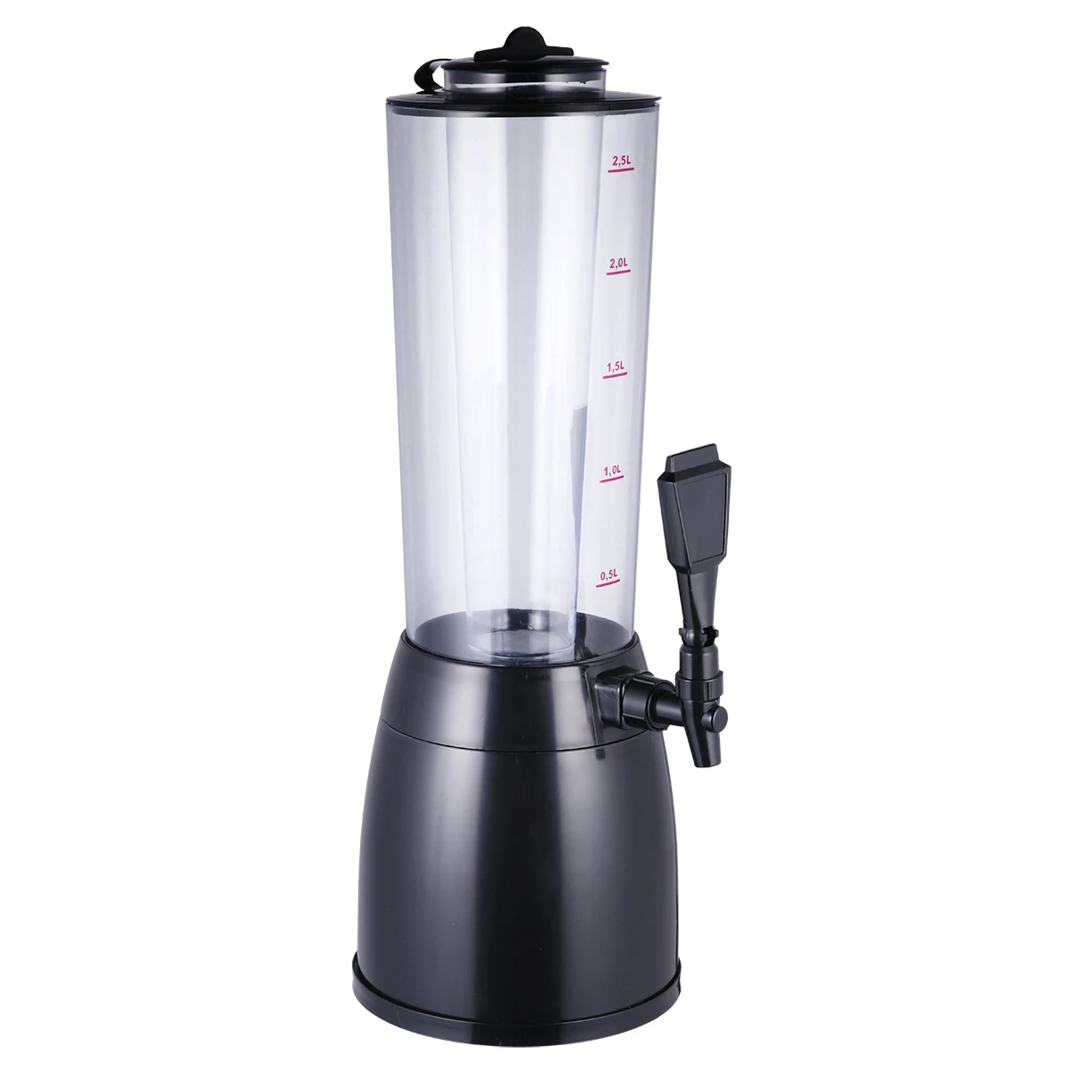 Black 2.5L Ice Core диспенсер для пива машина для напитков ледяная трубка для вина, алкоголя, сока, безалкогольных напитков(черное серебро - Цвет: Black