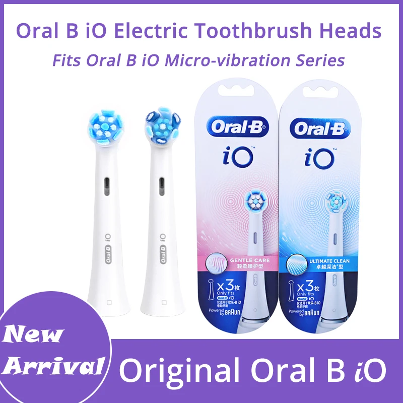 Cabeças de Escova de Dentes Elétrica para io Cabeça da Escova Oral Série Super Limpo Dentes Brancos Substituição 3 Peças – Pacote b