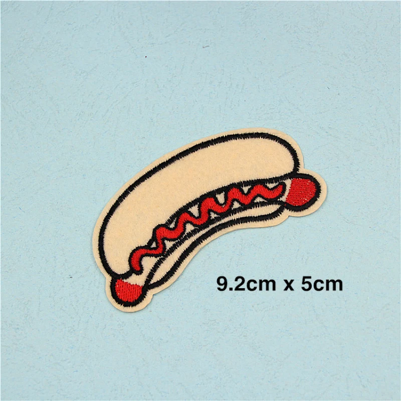 

7pcs Mix Popcorn Pattern Embroidered Iron-on Patchs Badge Bags Hat Cap Jeans Applique Fabric stickers decoration scrapbook