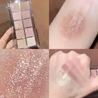 Палитра теней для век, 10 цветов, грунтовка, водостойкие блестящие пигменты для век, матовые мерцающие Сияющие тени для век, пудра для макияжа TSLM1