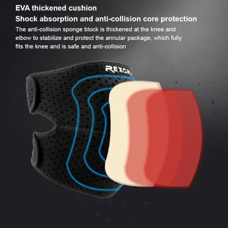 

Outdoor Sports Knee Pads EVA Thick Anti-collision Breathable Cushion Dance Fitness Knee Pads For Running Cycling Mountaineering