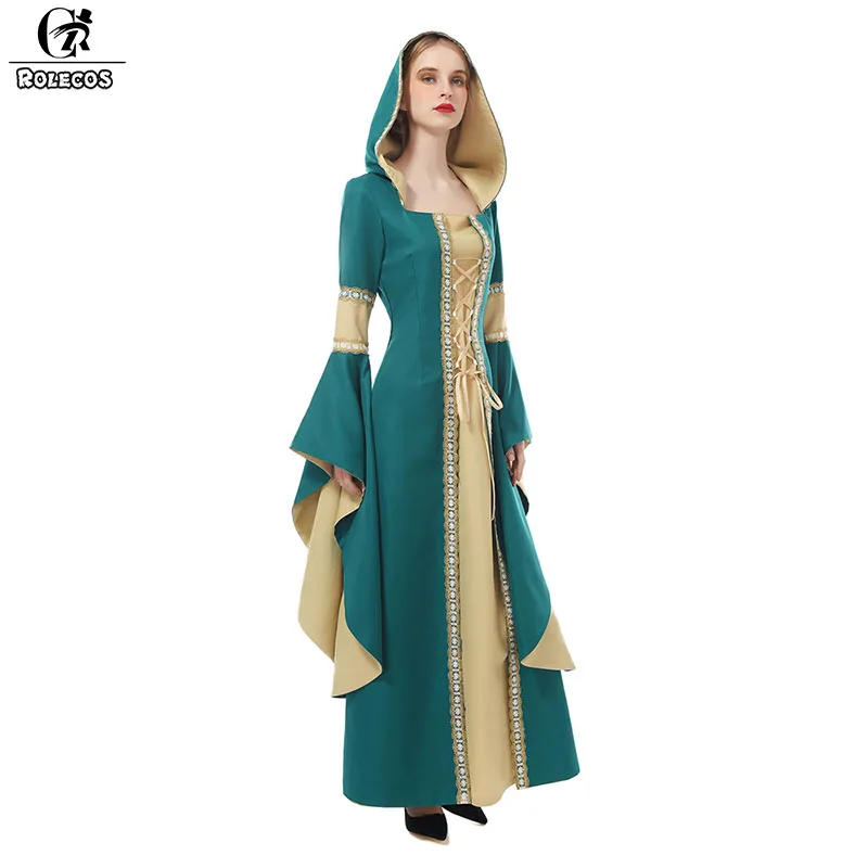 ROLECOS 2018 новое поступление женское средневековое платье Ренессанс викторианское
