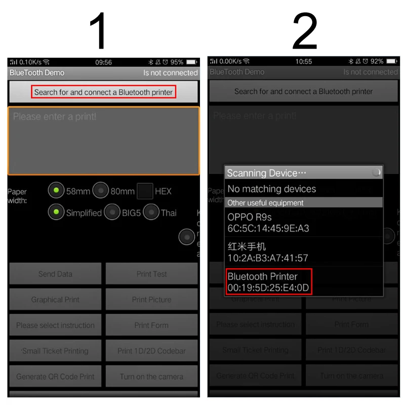 IMP005 3 дюйма 80 мм Bluetooth термопринтер Портативный USB принтер Поддержка компьютера Android поддержка SDK печать логотипа