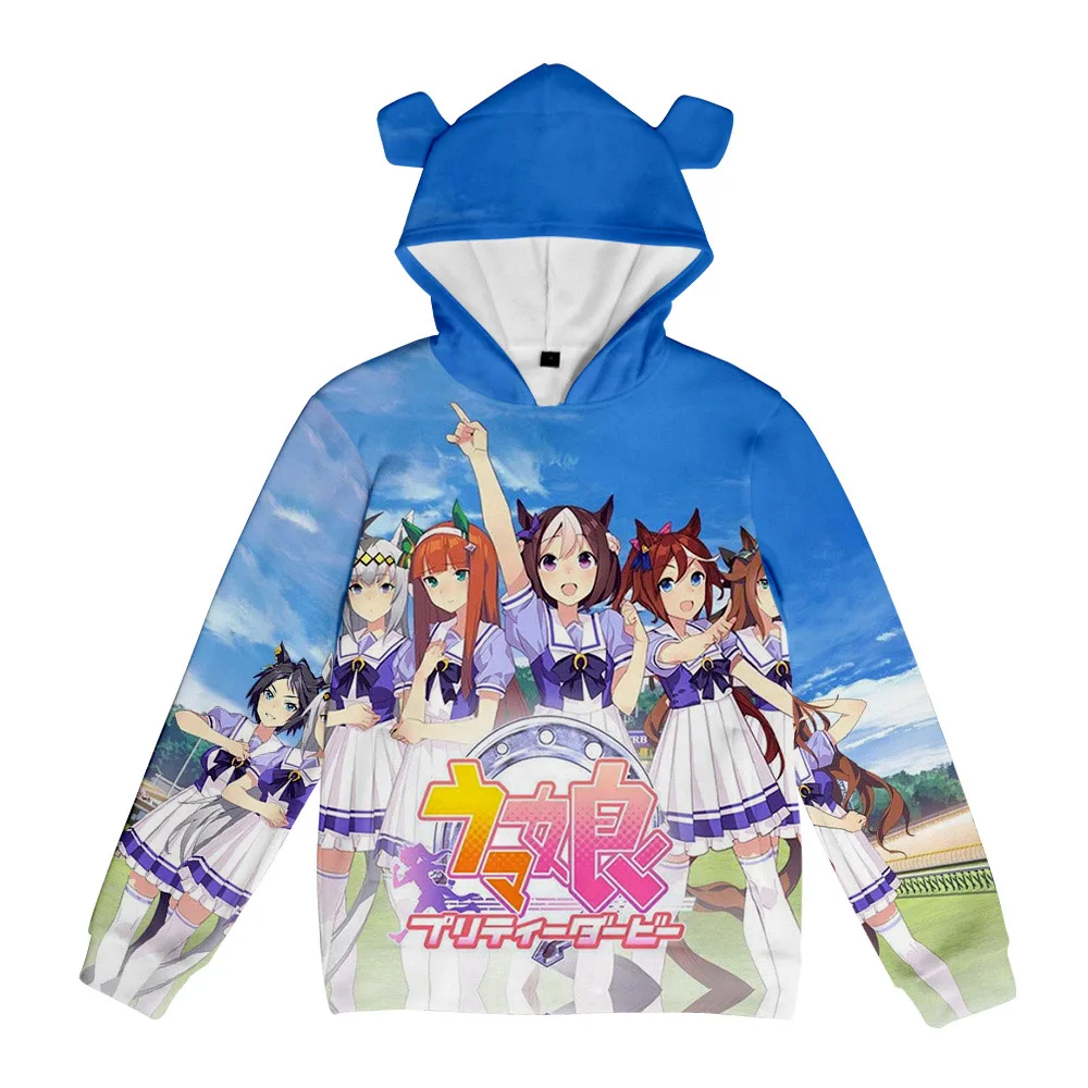 

Pretty Derby Pig Ear Hooded Sweatshirt Women/Men Clothes Casual Hoodie Sweatshirt FY01756X07