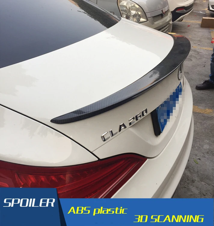 Спойлер для Benz W117 автомобильный спойлер из углеродного волокна заднего крыла CLA