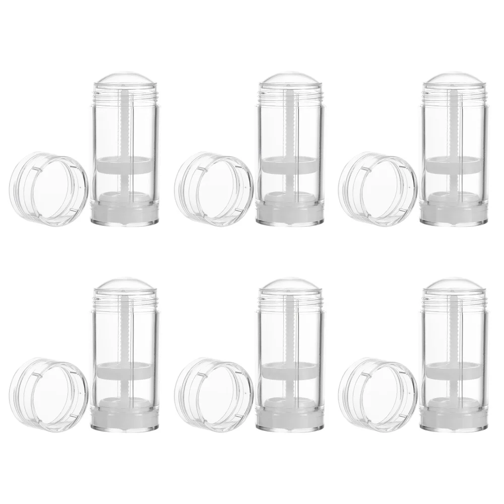

6Pcs 50ml Empty Deodorant Containers Twist-Up Refillable Storage Bottles