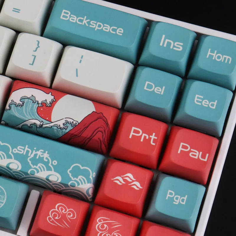

New Coral Sea XDA Height Keycap PBT Key Caps 104 108 Full Set For Cherry MX Keyboard gift