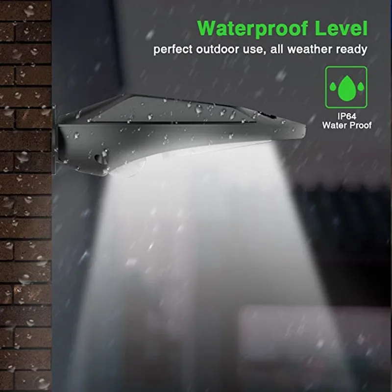 

30 LED Wall Lamp IP65 Waterproof Outdoor Solar Street Light Radar Motion For Garden Yard Street Flood Lamp